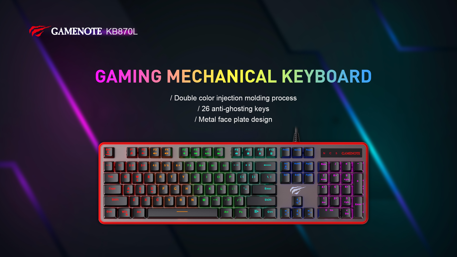 HAVIT KB870L | механическая RGB клавиатура