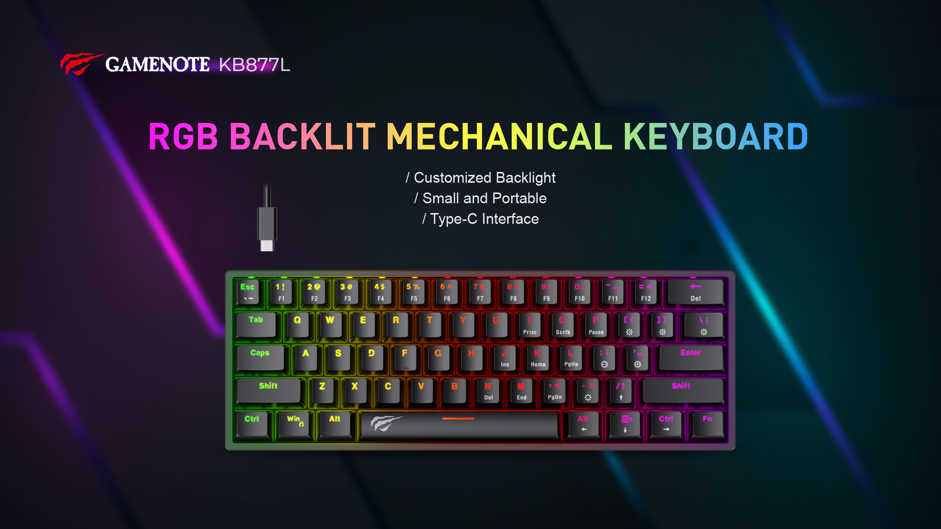 HAVIT KB877L | механическая RGB клавиатура