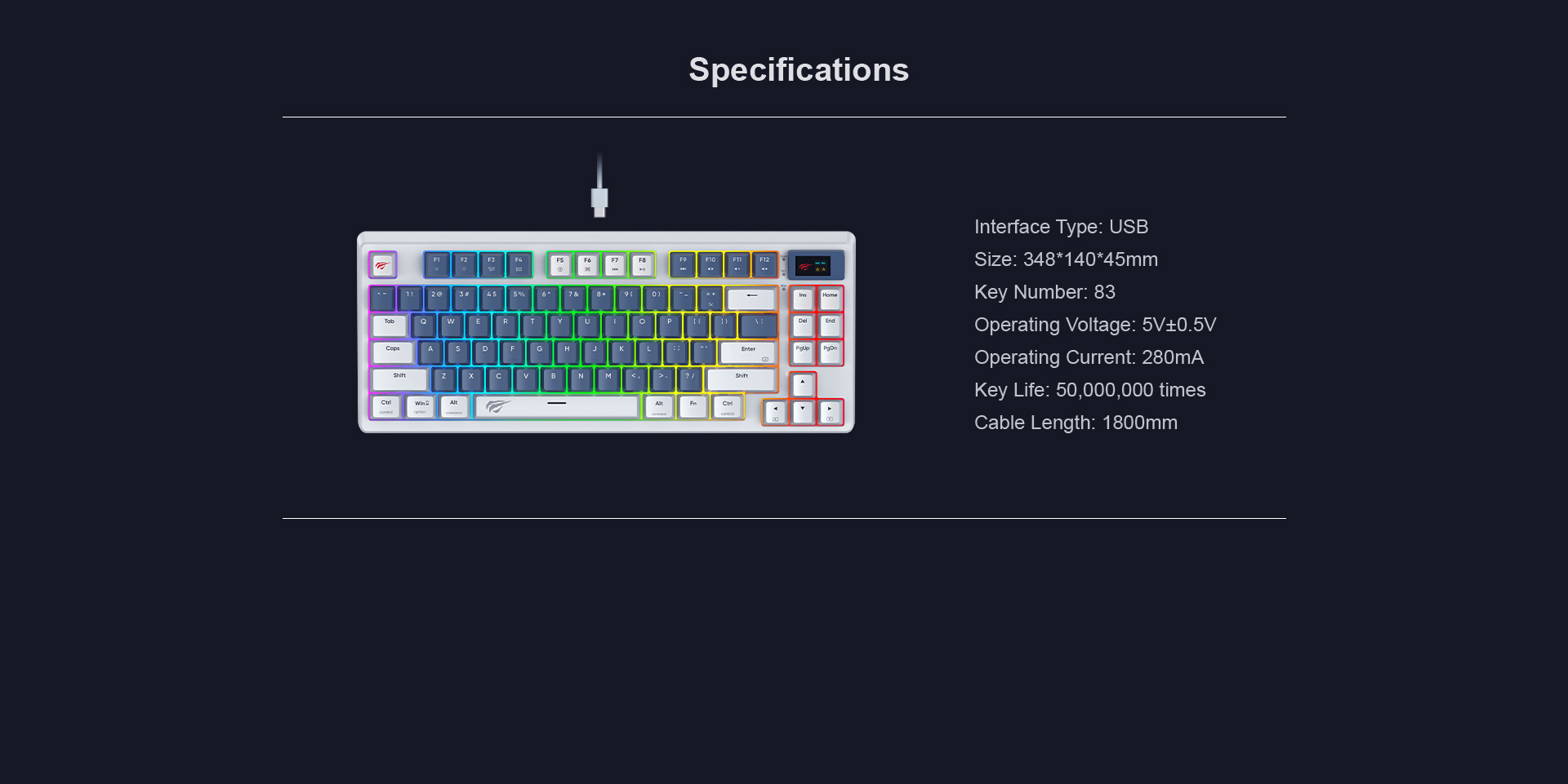 HAVIT KB884L | механическая клавиатура